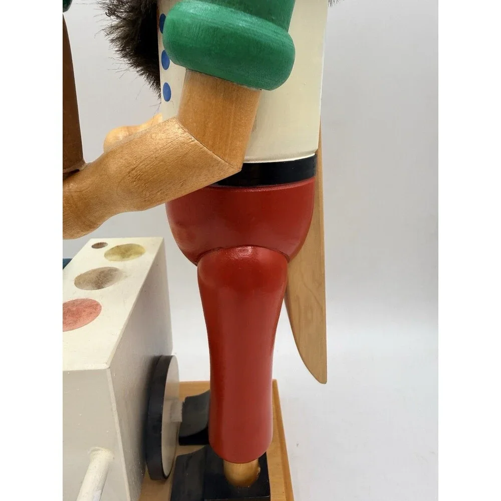 NUTCRACKER ZUBER SIGNED NUMBERED ICE CREAM MAKER CART STAND 14